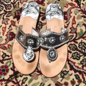 Silver Jack Rogers sandals size 7